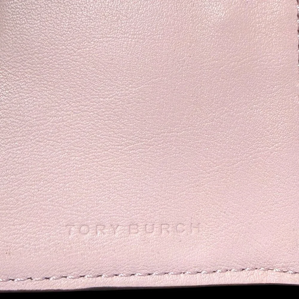 Tory Burch Hicks Garden Party Leather Snap Long Wallet with Tory Burch Dust bag